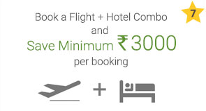 Book a Flight + Hotel Combo and Save Minimum Rs. 3000 per booking