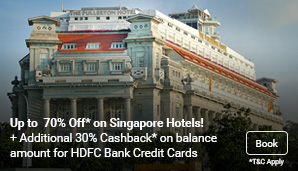 Up to 70% Off* on Singapore Hotels!