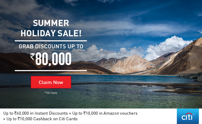 Summer Holiday Sale! Grab Discount up to Rs. 80,000