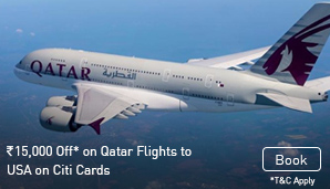 Rs.15000 off on Qatar Flights to USA