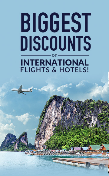 Biggest Discounts on International Flights & Hotels!