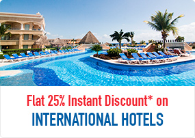 Flat 25% Instant Discount* on International Hotels
