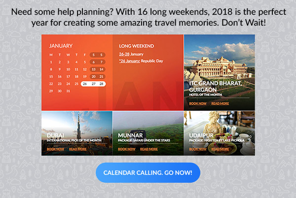 Need some help planning? With 16 long weekends, 2018 is the perfect year for creating some amazing travel memories. Don�t Wait!